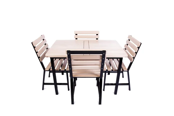 Muebles de mesa aislados en el blanco — Foto de Stock