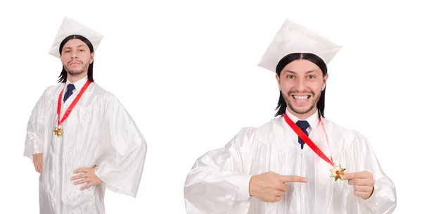 Jovem pronto para a graduação universitária — Fotografia de Stock