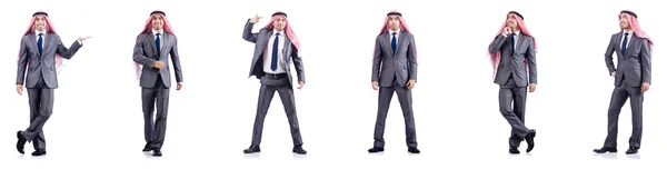 Conjunto de fotos con hombre de negocios árabe — Foto de Stock