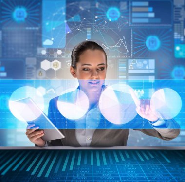 Fütürist Ticaret Konsepti İşadamı