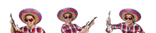 Divertido mexicano con sombrero en concepto — Foto de Stock