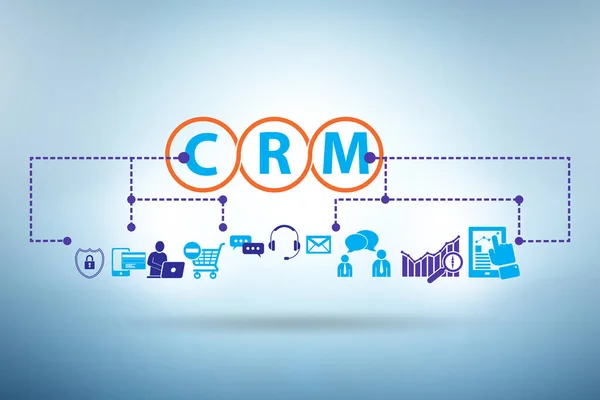 Ilustración del concepto de gestión de relaciones con el cliente —  Fotos de Stock