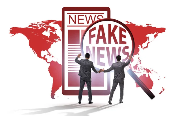 Fake news concept in information manipulation concept — Stock Photo, Image