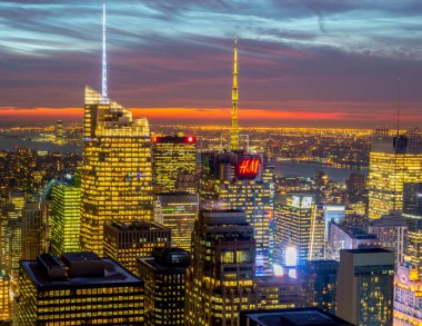 New York - 20 ARALIK 2013: Aşağı Manhattan 'ın Görünümü