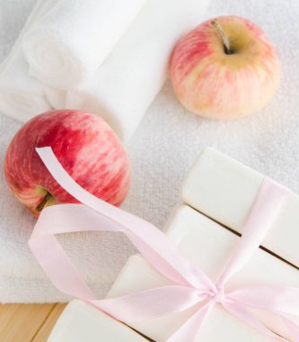 Aromatik sabunlu sağlıklı yaşam tarzı kavramı