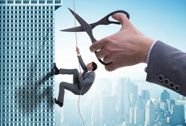 The businessman in business risk concept — Stock Photo, Image