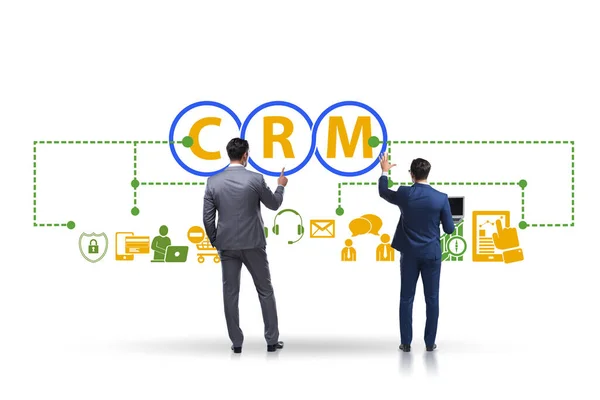 CRM custromer concepto de gestión de relaciones con el empresario —  Fotos de Stock