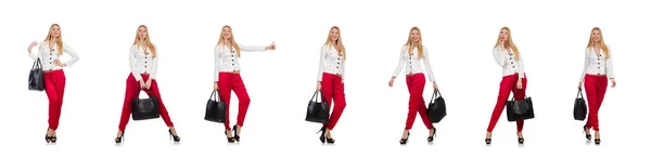 Vrouw met tas in fashion concept — Stockfoto