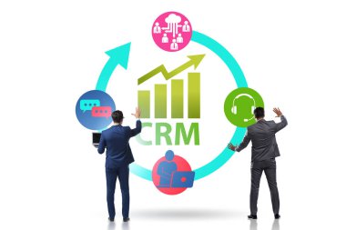 CRM custromer iş adamıyla ilişki yönetimi kavramı