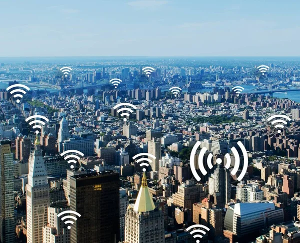 Internet of things concept in the city