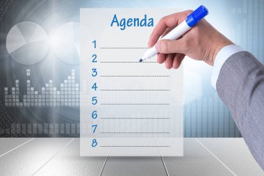 Birkaç öge ile toplantının gündemi