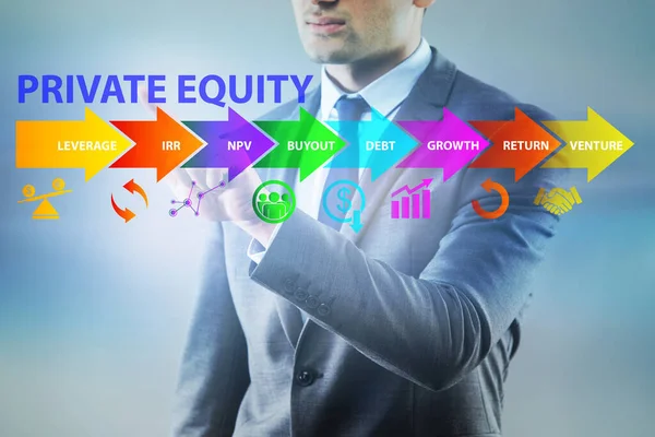 Private equity investment business concept — Stock Photo, Image