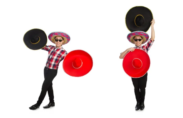 Drôle mexicain avec sombrero dans le concept — Photo