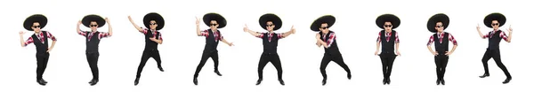 Rolig mexikanska med sombrero i koncept — Stockfoto