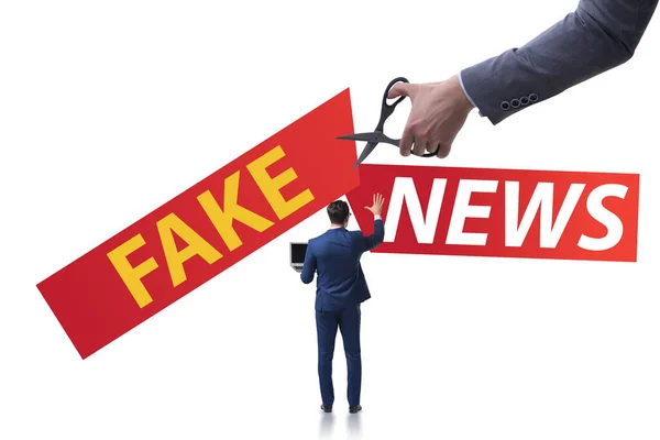 Fake news concept in information manipulation concept — Stock Photo, Image