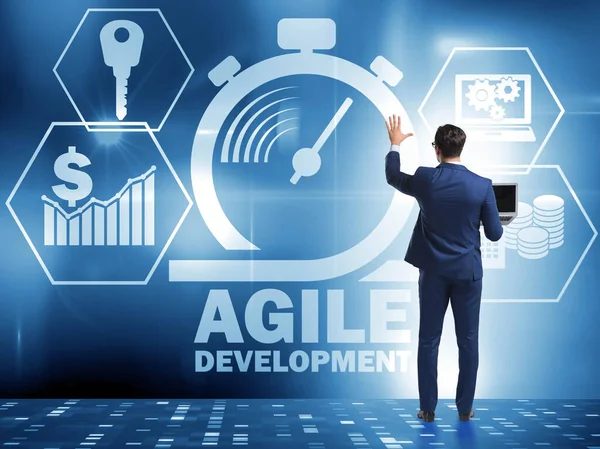 Concept van agile software ontwikkeling — Stockfoto