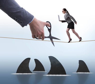 İş risk kavramında el kesme.