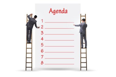 Birkaç öge ile toplantının gündemi