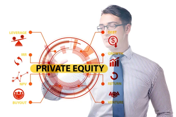 Conceito de negócio de investimento de private equity — Fotografia de Stock