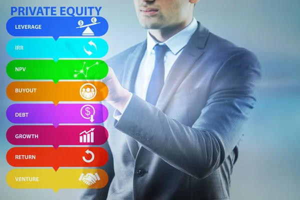 Concetto di investimento in private equity — Foto Stock