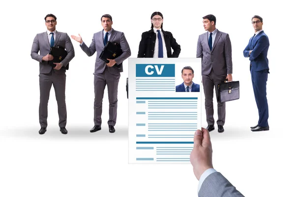 Recruitment and employment concept with businessman — Stock Photo, Image