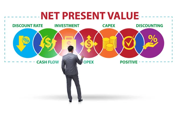 NPVの概念- Net Present Value — ストック写真