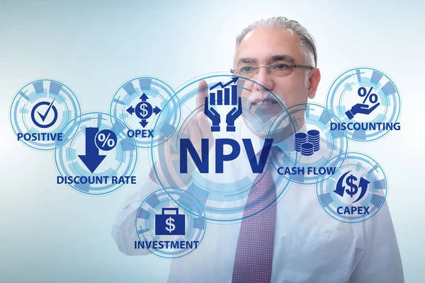 Concept of NPV - Net Present Value — Stock Photo, Image