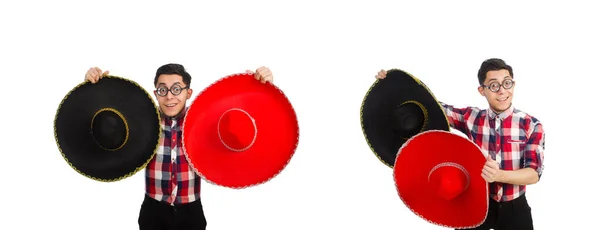 Divertido mexicano con sombrero en concepto — Foto de Stock