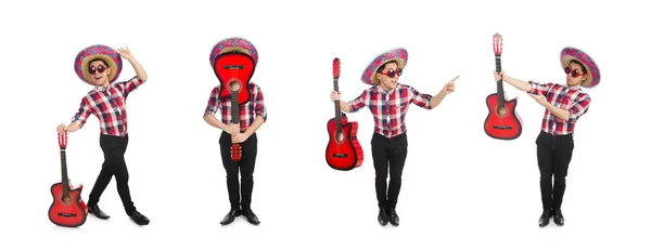 Divertido mexicano con sombrero en concepto —  Fotos de Stock