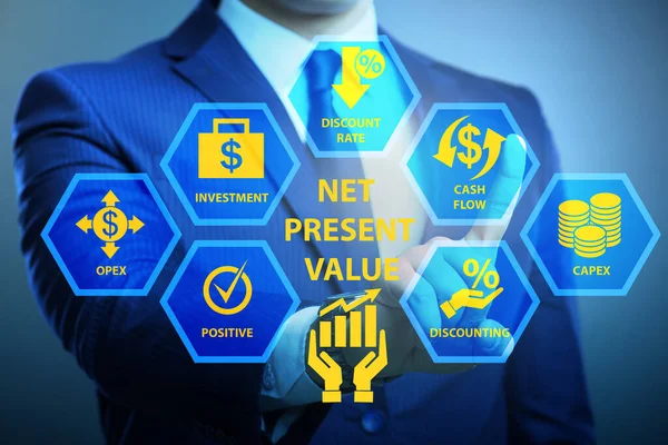 Concept of NPV - Net Present Value — Stock Photo, Image