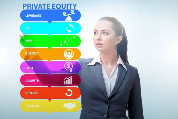 Concetto di investimento in private equity — Foto Stock