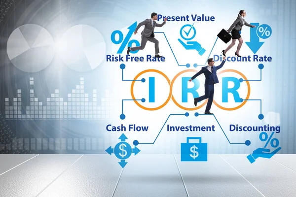 Concepto de TIR - Tasa interna de rendimiento — Foto de Stock