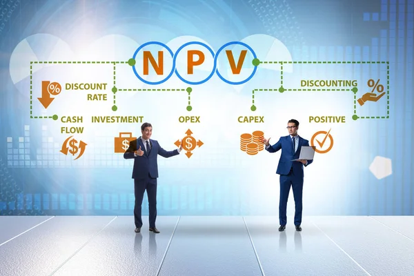 Concept of NPV - Net Present Value — Stock Photo, Image