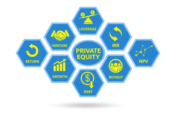 Private equity investment business concept