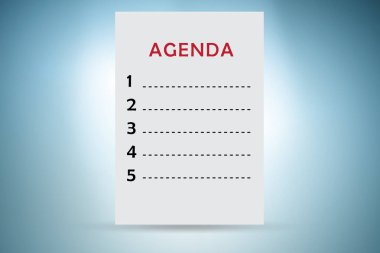 İş konseptindeki gündemin yansıması