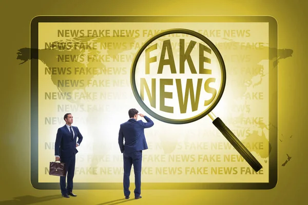 Fake-News-Konzept im Konzept der Informationsmanipulation — Stockfoto