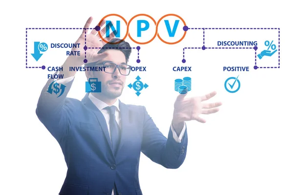 Concept of NPV - Net Present Value — Stock Photo, Image