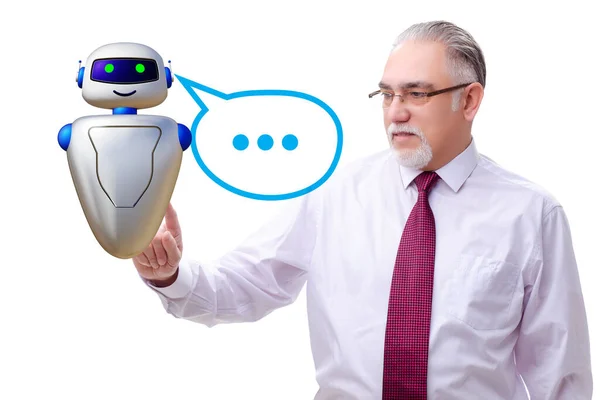 A chat bot fogalma a modern üzleti kommunikációban — Stock Fotó