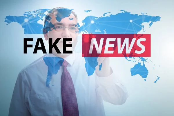 Fake-News-Konzept im Konzept der Informationsmanipulation — Stockfoto