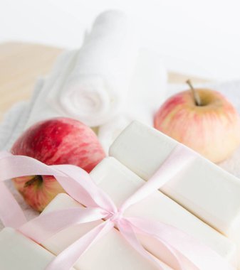 Aromatik sabunlu sağlıklı yaşam tarzı kavramı