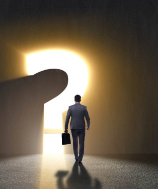 İş adamı zor bir seçim ikilemiyle karşı karşıya