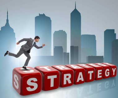 Strateji sektörü kavramında iş adamı