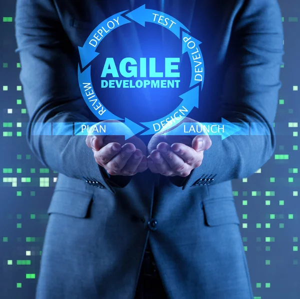 Concept van agile software ontwikkeling — Stockfoto