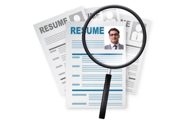 Rekrytering och anställning med cv — Stockfoto