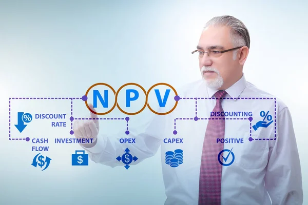 Concept of NPV - Net Present Value — Stock Photo, Image