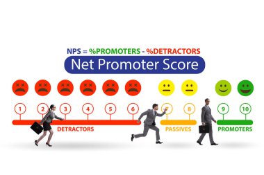 Net Promoter, iş adamlarıyla NPS konsepti
