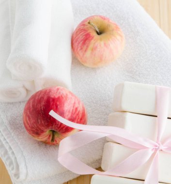 Aromatik sabunlu sağlıklı yaşam tarzı kavramı