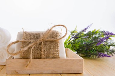 Aromatik sabunlu sağlıklı yaşam tarzı kavramı