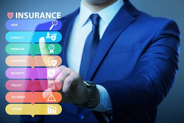 Concept of various types of insurance — Stock Photo, Image