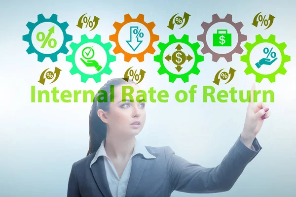 Concept of IRR - Internal Rate of Return — Stock Photo, Image